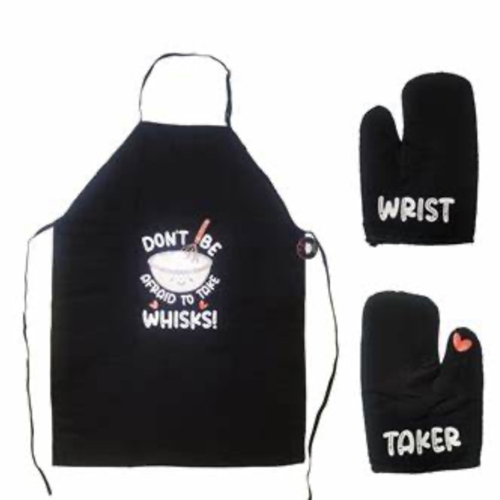 Take Whisks Apron and Mitt Set